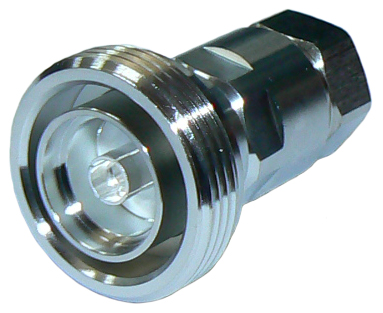1/2” Feeder kabloya Dın (7/16) tip dişi uç RF konnektör.